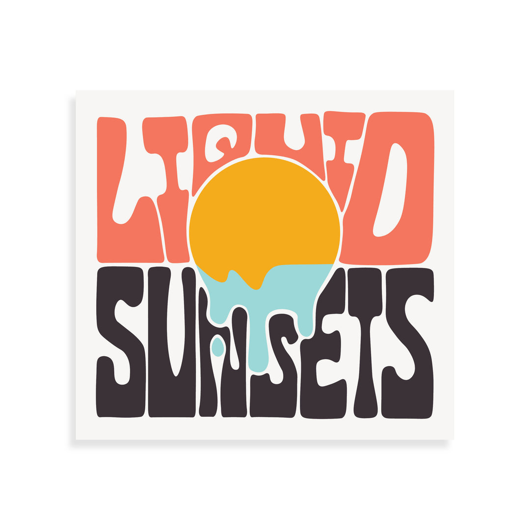 LIQUID SUNSETS STICKER