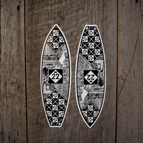 M22 Sticker M22 SUP LINE ART STICKER