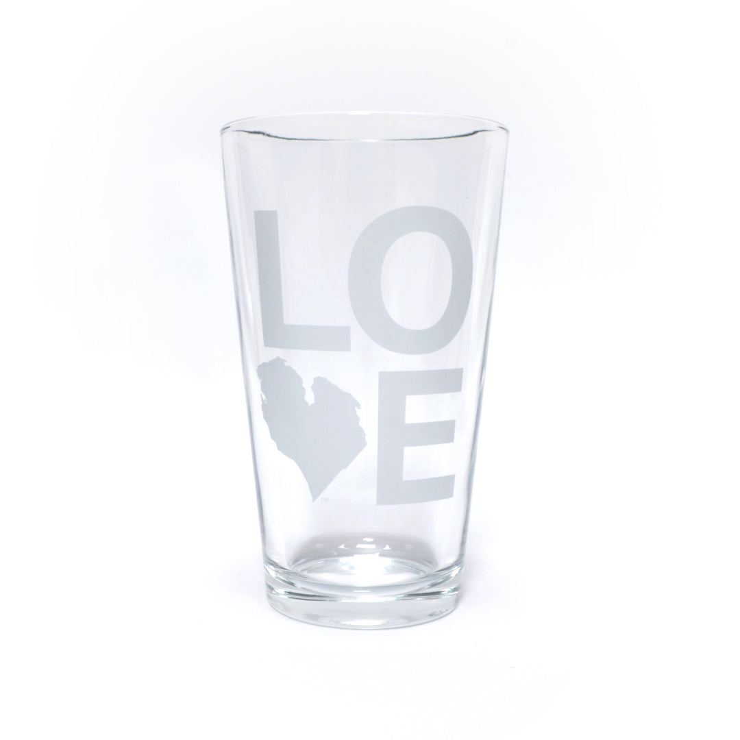 LOVE PINT GLASS