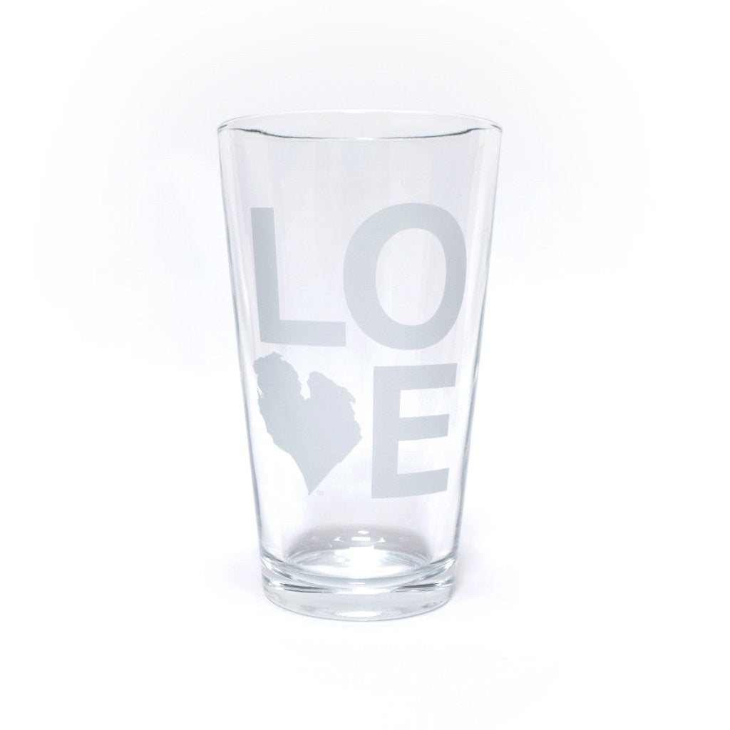 LOVE PINT GLASS SET OF FOUR