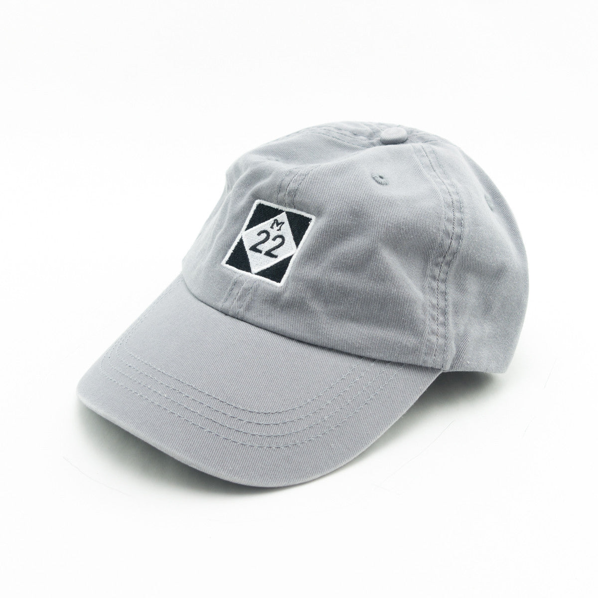 Golf hat with store m on it