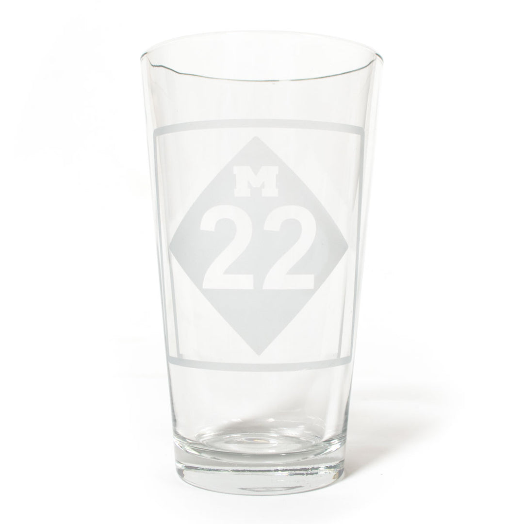 M22 PINT GLASS